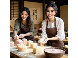 石鹸づくりを体験する参加者たちの笑顔